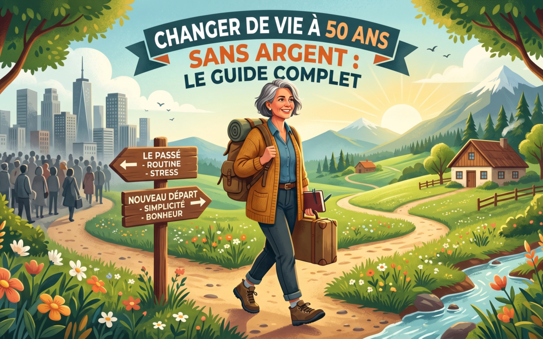 Changer de vie à 50 ans sans argent