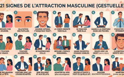 Gestuelle d&rsquo;un homme attiré par une femme : 21 signes qui ne trompent pas
